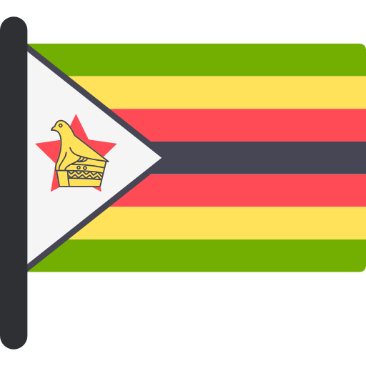 zimbábue Flags Mast Ícone
