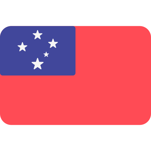 samoa Flags Rounded rectangle icoon
