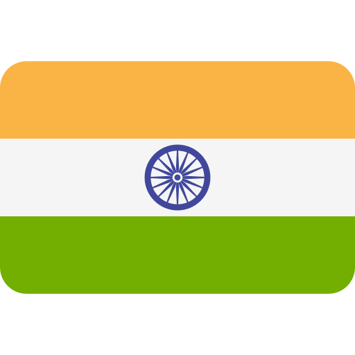indië Flags Rounded rectangle icoon
