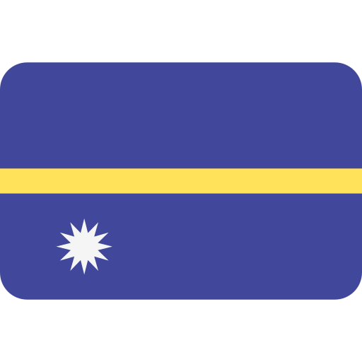 나우루 Flags Rounded rectangle icon