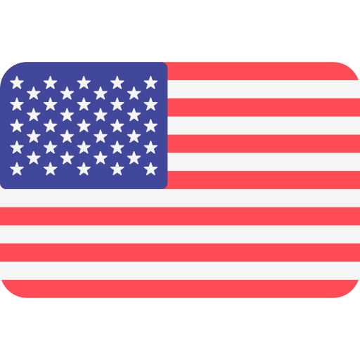 États unis Flags Rounded rectangle Icône