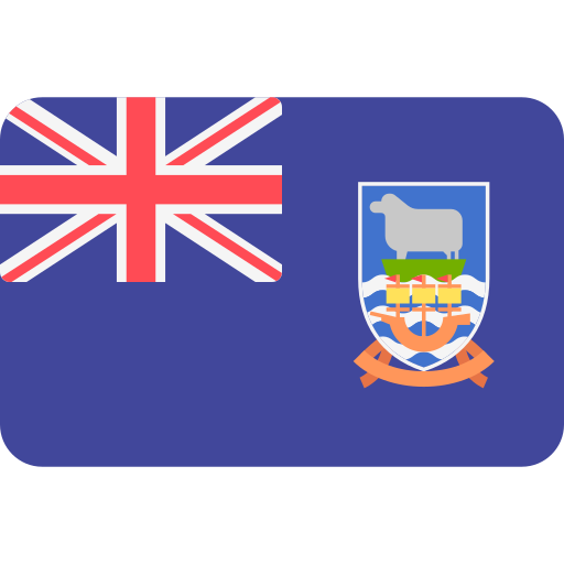 falkland inseln Flags Rounded rectangle icon