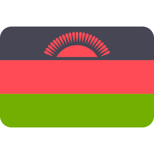 malawi Flags Rounded rectangle icono