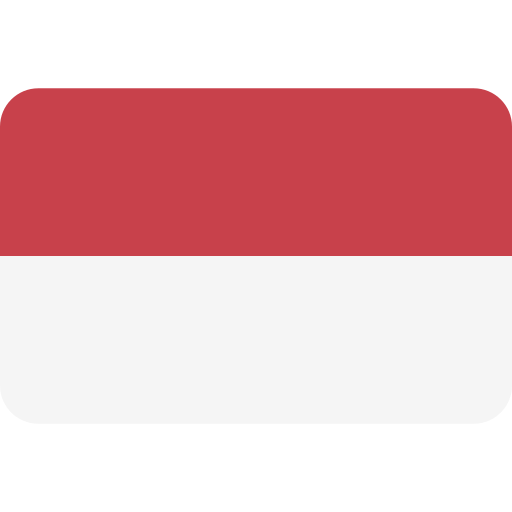 indonesia Flags Rounded rectangle icono