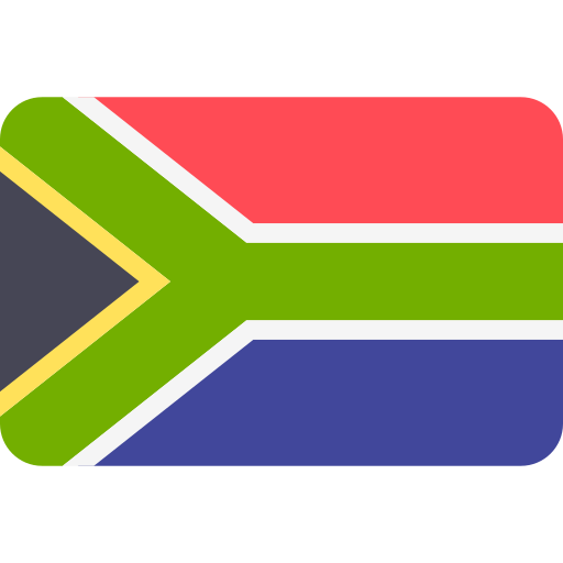 zuid-afrika Flags Rounded rectangle icoon