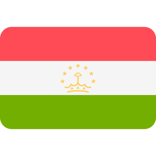 tayikistán Flags Rounded rectangle icono