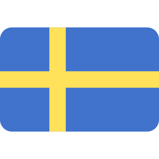 スウェーデン Flags Rounded rectangle icon