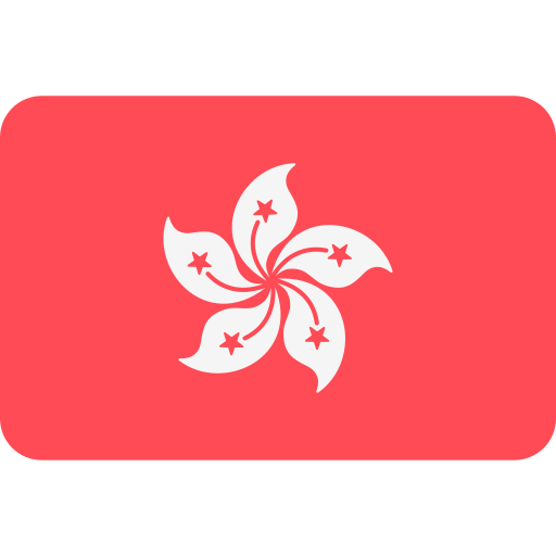 hongkong Flags Rounded rectangle icoon