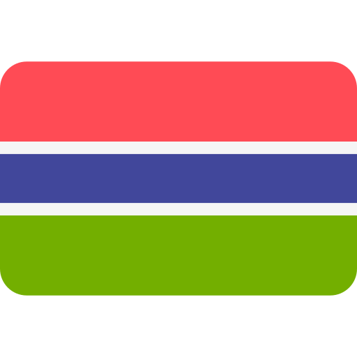 gambia Flags Rounded rectangle icona