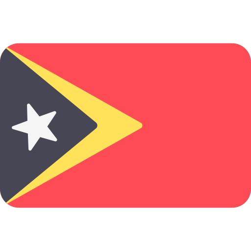 timor oriental Flags Rounded rectangle icono