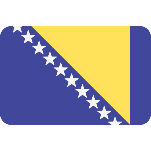 bósnia e herzegovina Flags Rounded rectangle Ícone