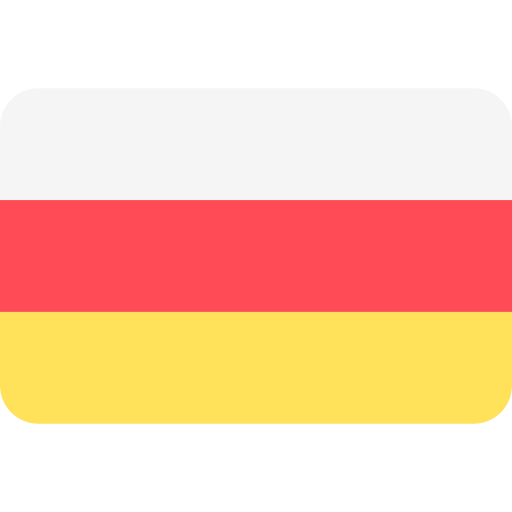 osetia Flags Rounded rectangle icono