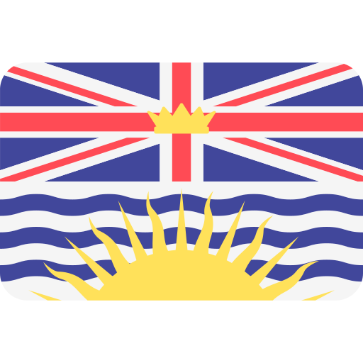 Британская Колумбия Flags Rounded rectangle иконка