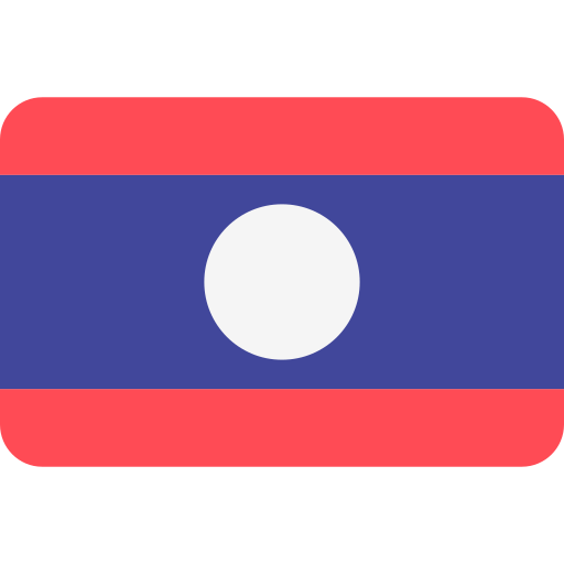 laos Flags Rounded rectangle icona