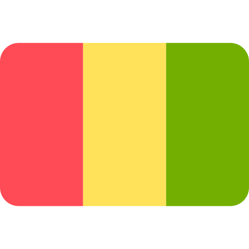 guinea Flags Rounded rectangle icoon