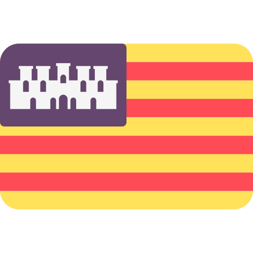 islas baleares Flags Rounded rectangle icono