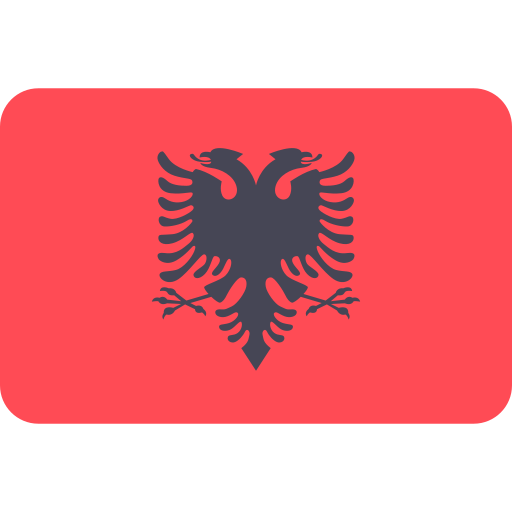 albania Flags Rounded rectangle icona