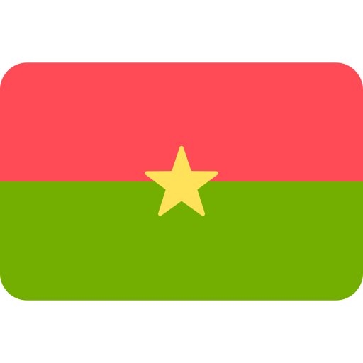 burkina faso Flags Rounded rectangle icon