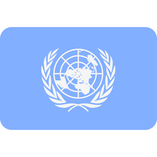 nações unidas Flags Rounded rectangle Ícone