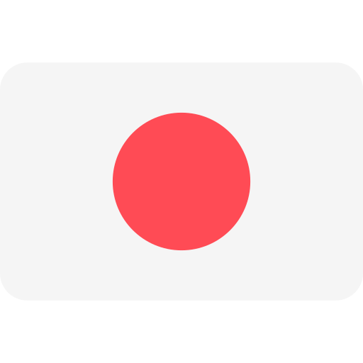 japón Flags Rounded rectangle icono