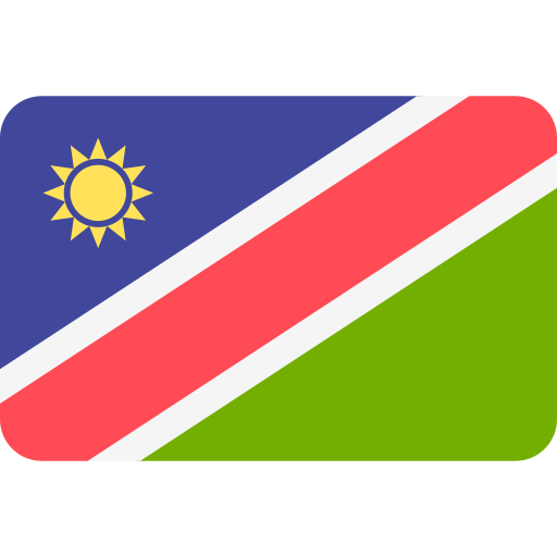 namibia Flags Rounded rectangle Ícone