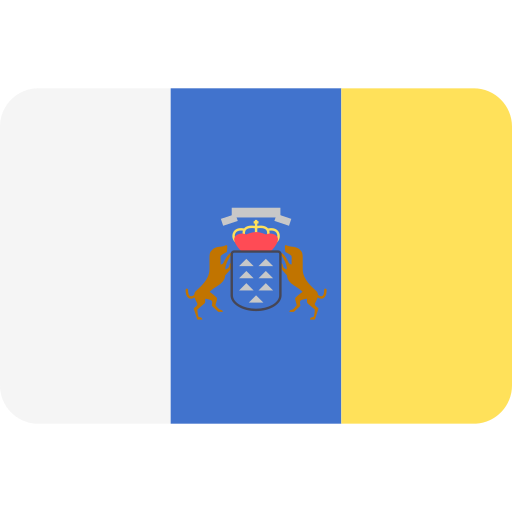 wyspy kanaryjskie Flags Rounded rectangle ikona
