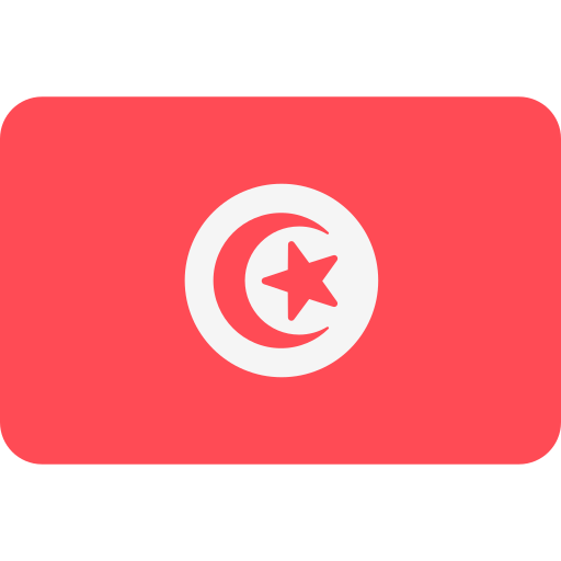 tunisia Flags Rounded rectangle icona