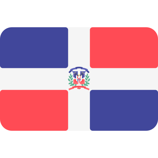 repubblica dominicana Flags Rounded rectangle icona