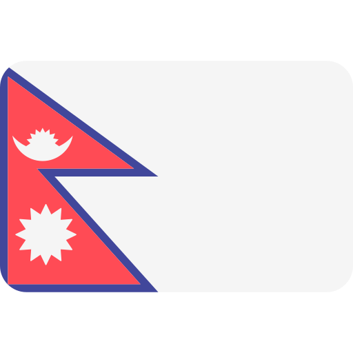nepal Flags Rounded rectangle icona