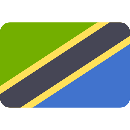 tanzania Flags Rounded rectangle icono