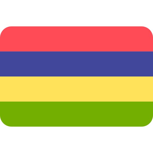 mauritius Flags Rounded rectangle icoon