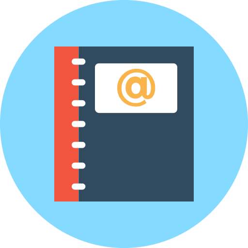 Notebook Flat Color Circular icon