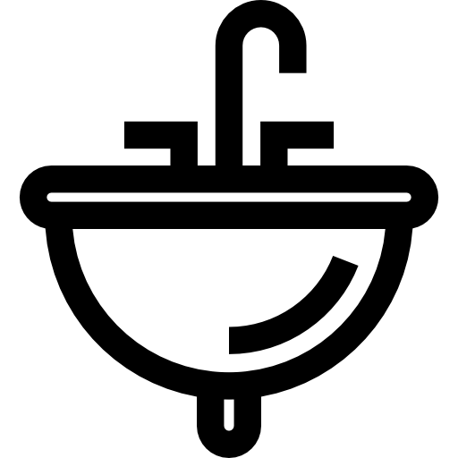 Sink Basic Straight Lineal icon