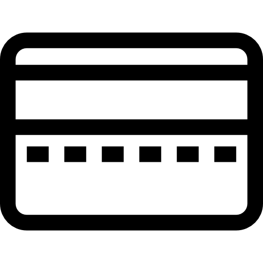 tarjeta de crédito Basic Straight Lineal icono