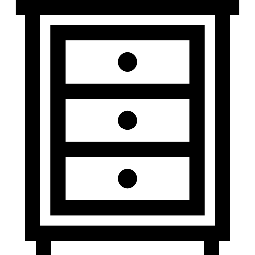 Chest of drawers Basic Straight Lineal icon