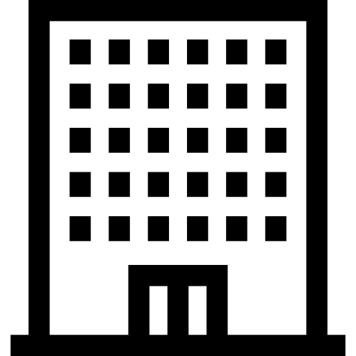 budynek Basic Straight Lineal ikona