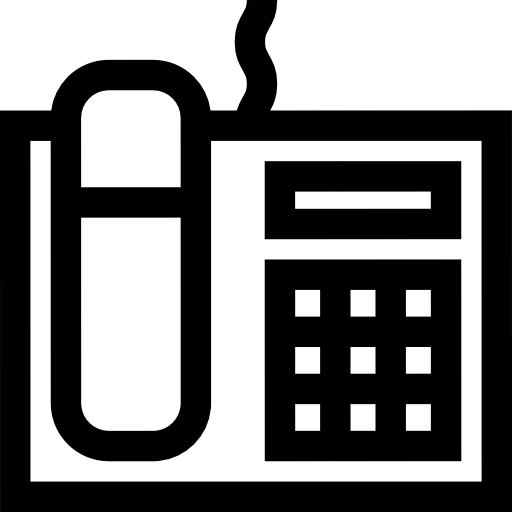Telephone Basic Straight Lineal icon