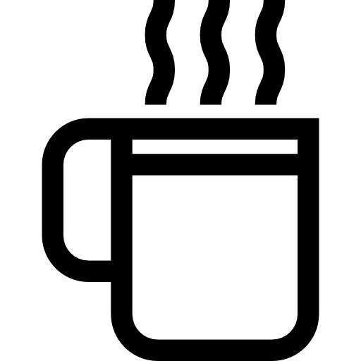 bebida caliente Basic Straight Lineal icono