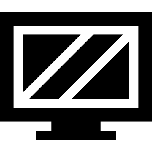 텔레비전 Basic Straight Filled icon