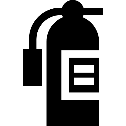 Extinguisher Basic Straight Filled icon