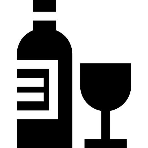 vino Basic Straight Filled icona