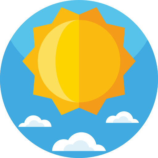 słońce Geometric Flat Circular Flat ikona