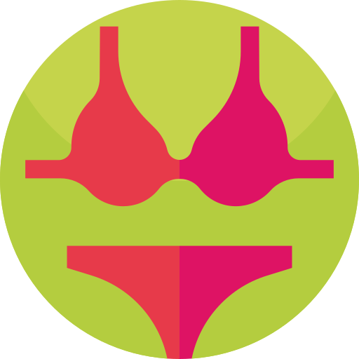bikini Geometric Flat Circular Flat icon
