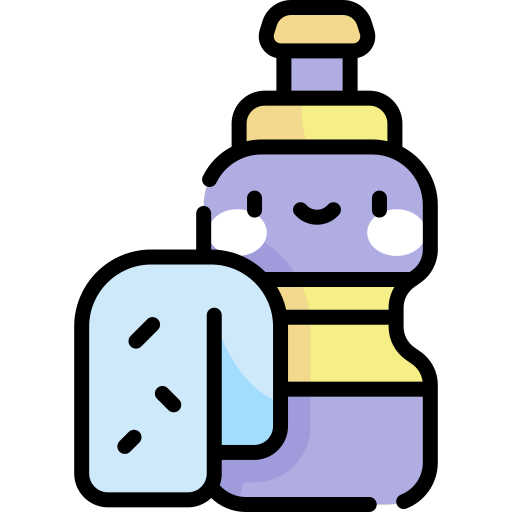Water bottle Kawaii Lineal color icon