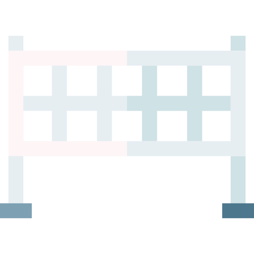 Volleyball net Basic Straight Flat icon