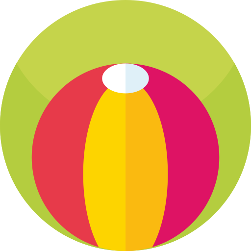 пляжный мяч Geometric Flat Circular Flat иконка