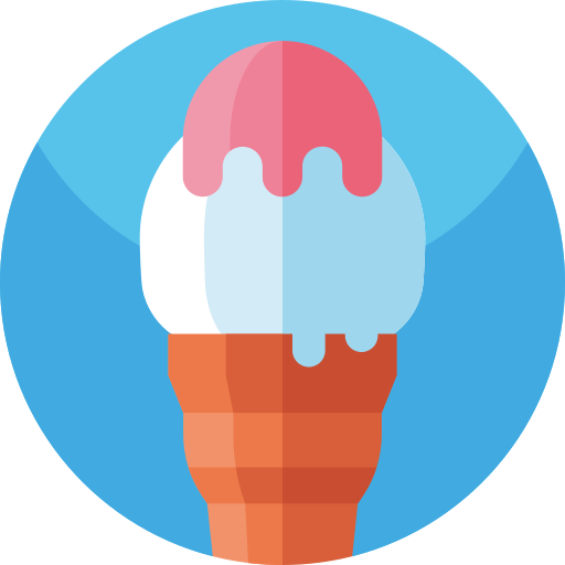 Мороженое Geometric Flat Circular Flat иконка