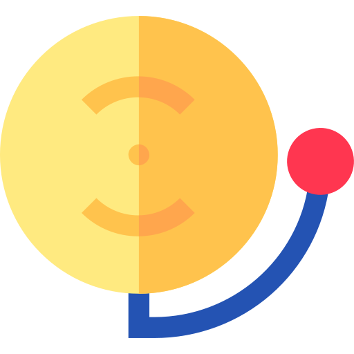 schulglocke Basic Straight Flat icon