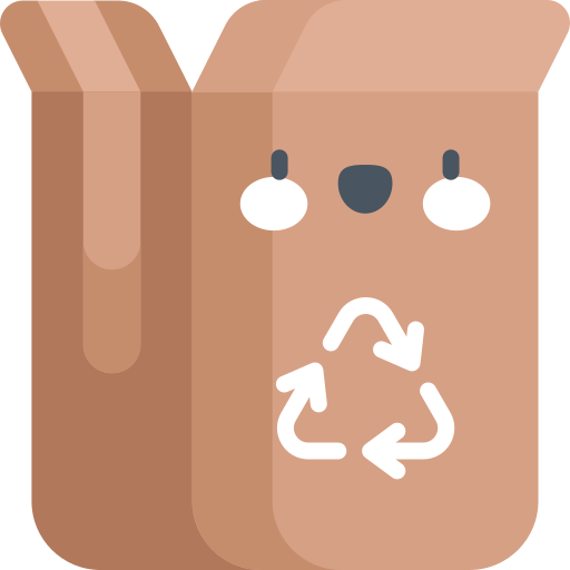Cardboard Kawaii Flat icon