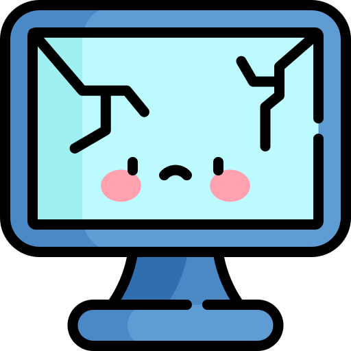 monitor Kawaii Lineal color ikona